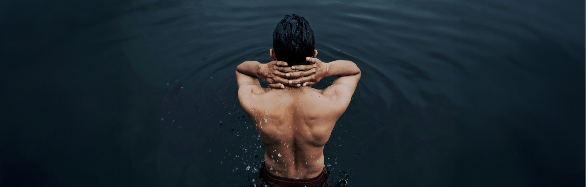 Man embodying the result of restored performance and vitality